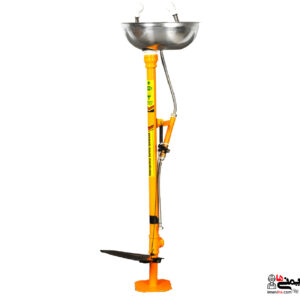 خرید چشم شوی پایه دار کربن استیل CS1 -E/F-W مجهز به شیر تک ضرب یکپارچه_ ایمنی ها