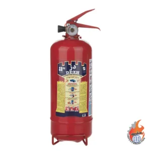 کپسول آتش‌نشانی پودری دژ ۲ کیلویی | سبک، قابل حمل و کاربردی